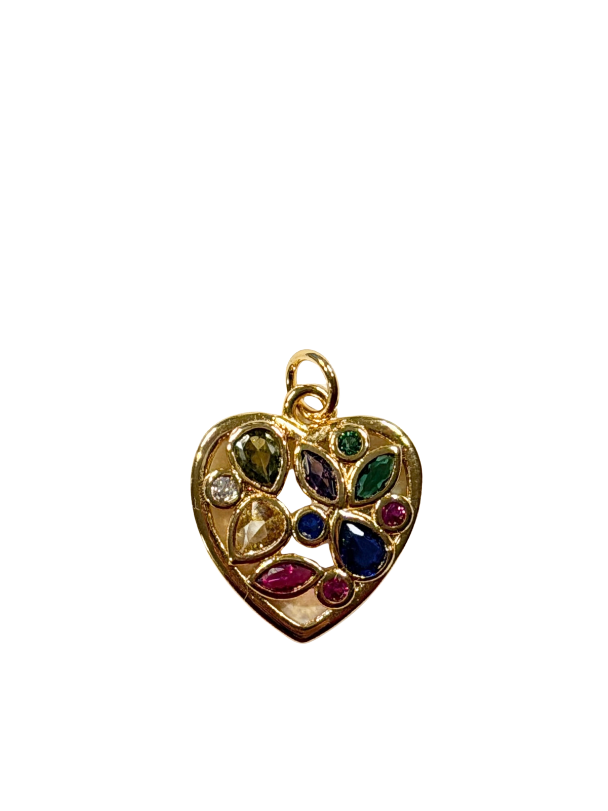 Colorful Love Heart Charm