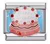 🎉 Happy Birthday Cake Italian Charm