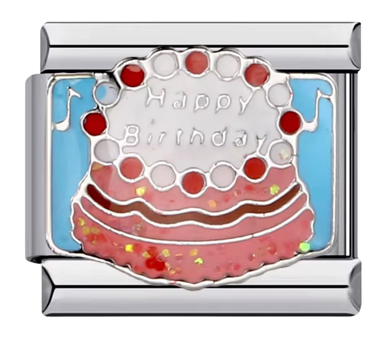 🎉 Happy Birthday Cake Italian Charm
