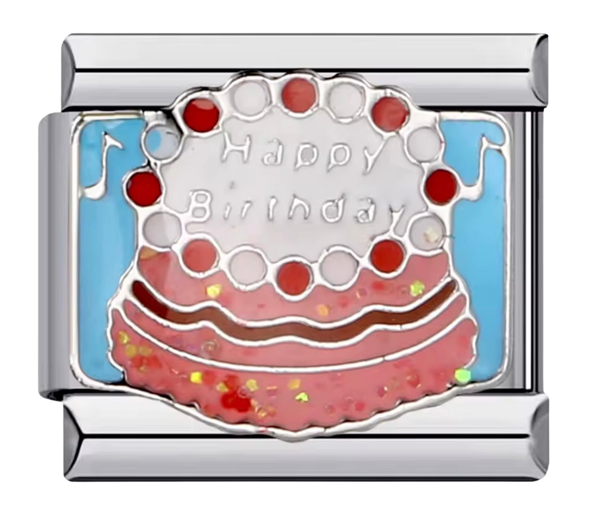 🎉 Happy Birthday Cake Italian Charm