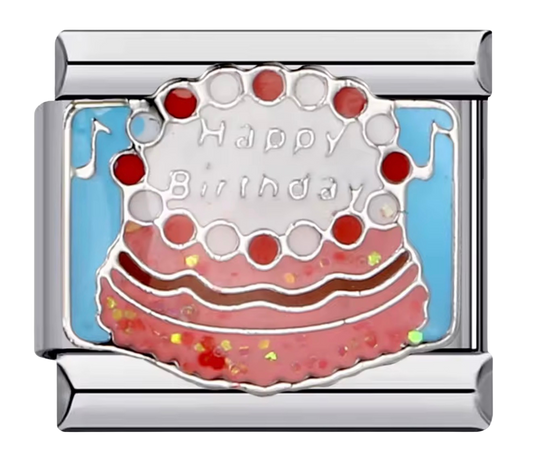 🎉 Happy Birthday Cake Italian Charm
