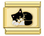 Midnight Whiskers Cat Charm